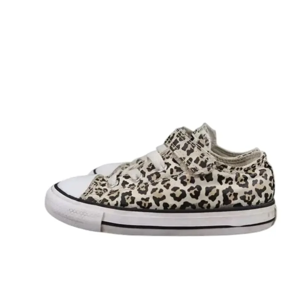 Converse Shoes Infant 9 Sneakers Chuck Taylor All Star Low Toddler Leopard Print